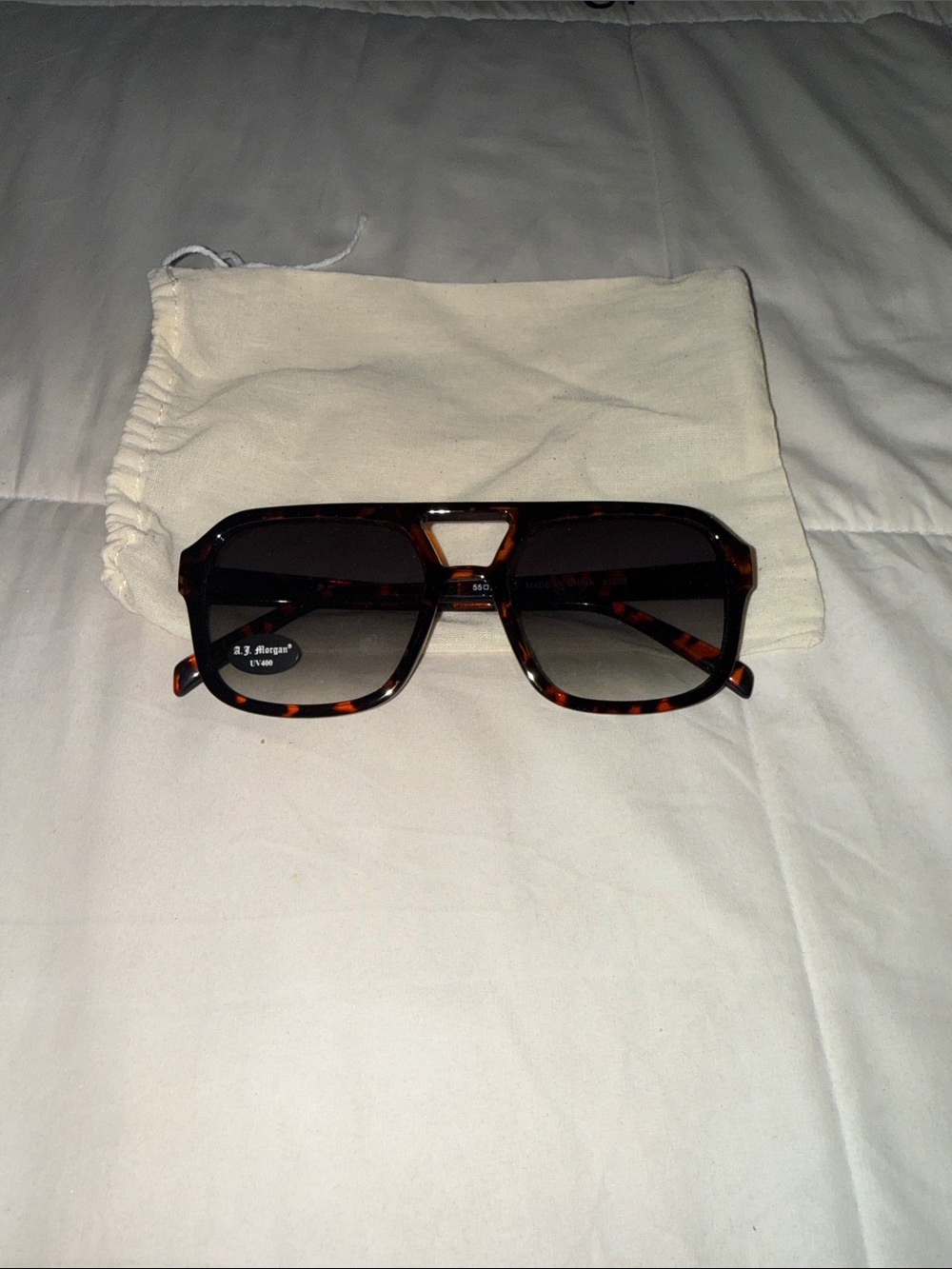 Tortoiseshell Men's Sunglasses - Brown Gradient Lens